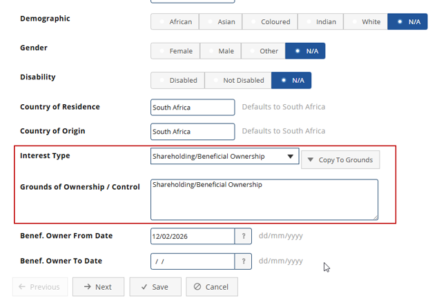 CIPC Beneficial Ownership requirements ownership structure